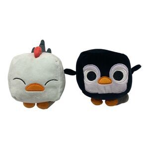 Pet Simulator X Plush Set Rooster & Penguin 4” Stuffed Toys Cute Collectible